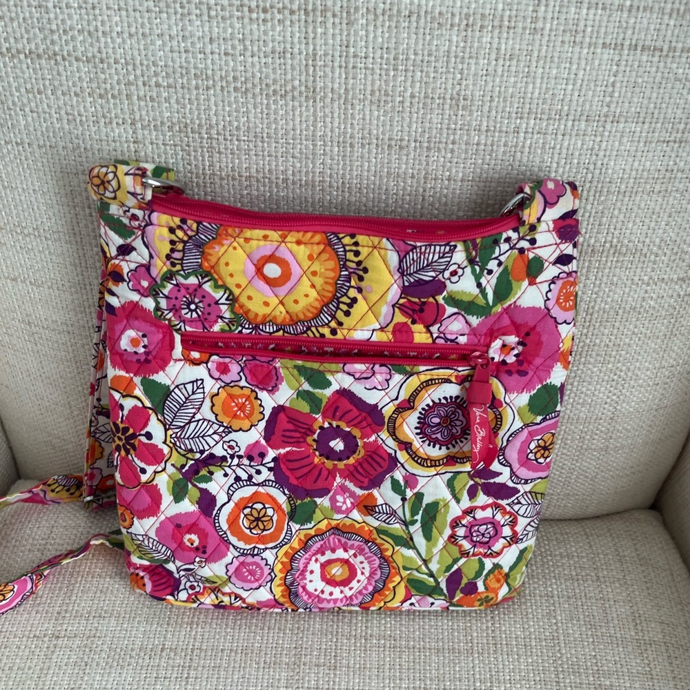 Vera Bradley Triple Zip Hipster Crossbody Bag